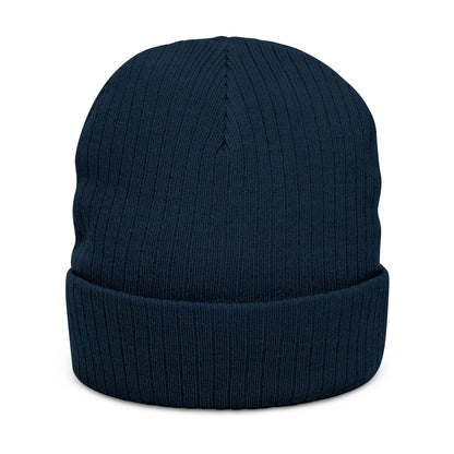 Flipping Cold Embroidered Gymnasts Beanie — Ribbed Knit Winter Hat