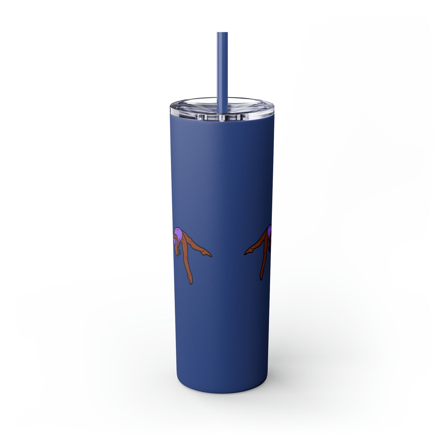 Gymnast Fuel Skinny Tumbler with Straw, 20oz