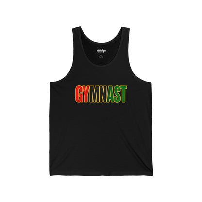 Gymnast  (Pan-African Colors) Unisex Jersey Tank - Adult/Teen