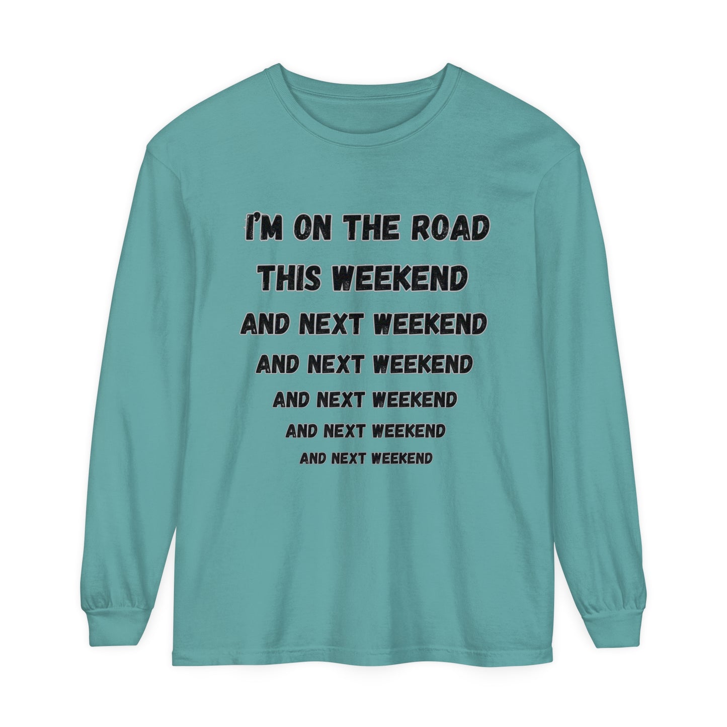 On The Road Unisex Garment-dyed Long Sleeve T-Shirt