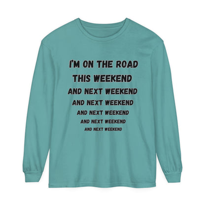 On The Road Unisex Garment-dyed Long Sleeve T-Shirt