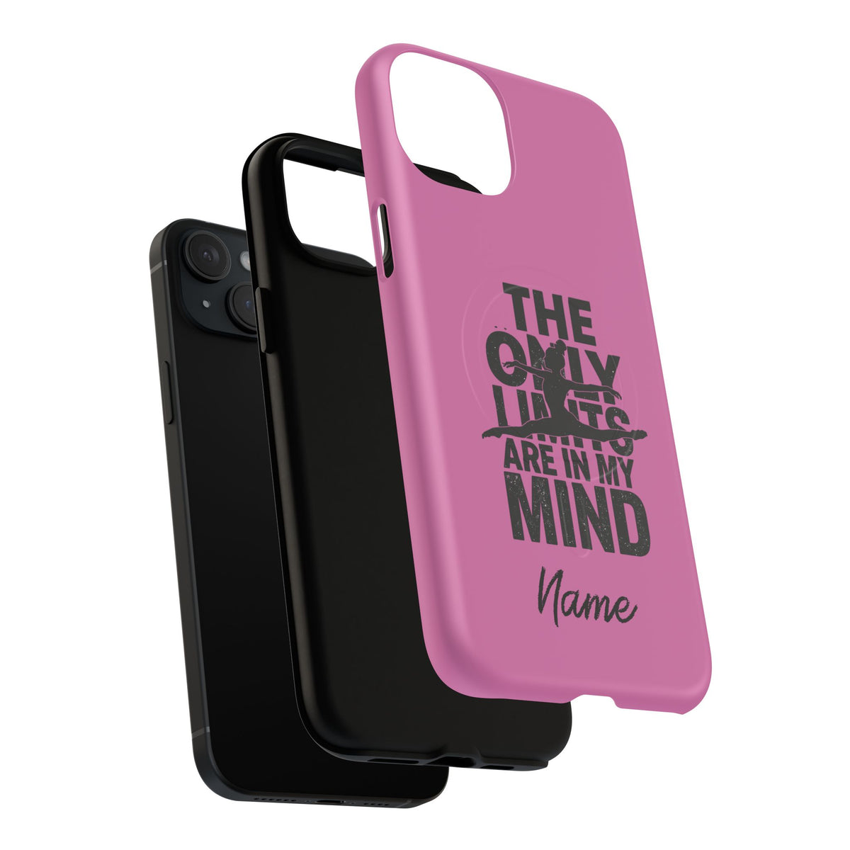 Tough Magnetic Phone Case (iPhone 18 Pro Max- iPhone 15) — “The Only Limits Are In My Mind” Motivational Design