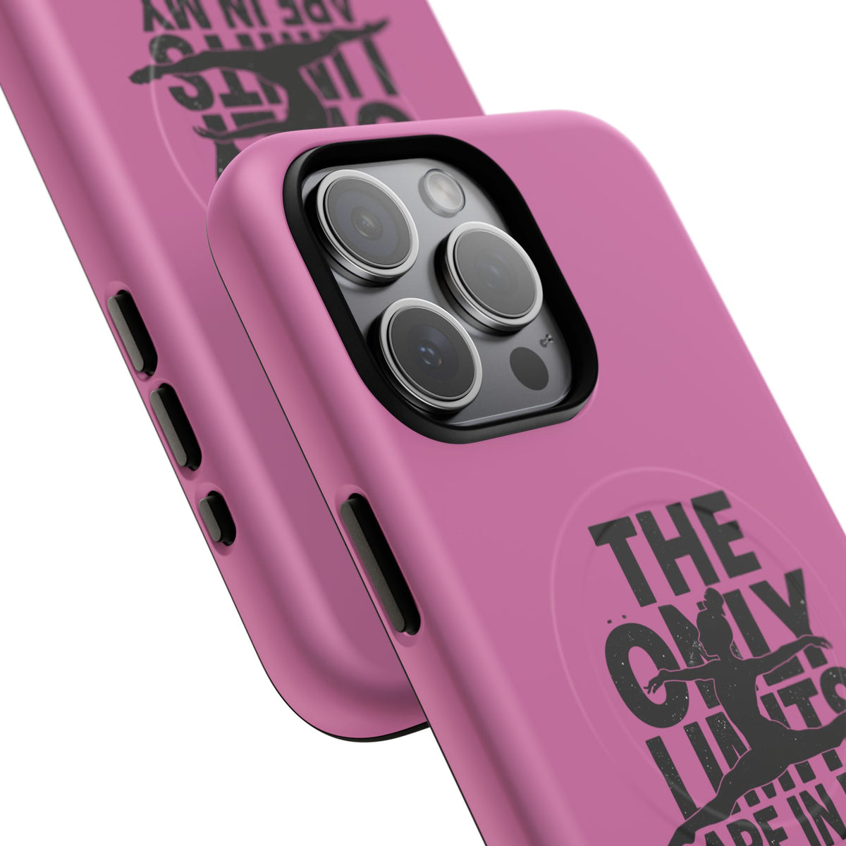 Tough Magnetic Phone Case (iPhone 18 Pro Max- iPhone 15) — “The Only Limits Are In My Mind” Motivational Design