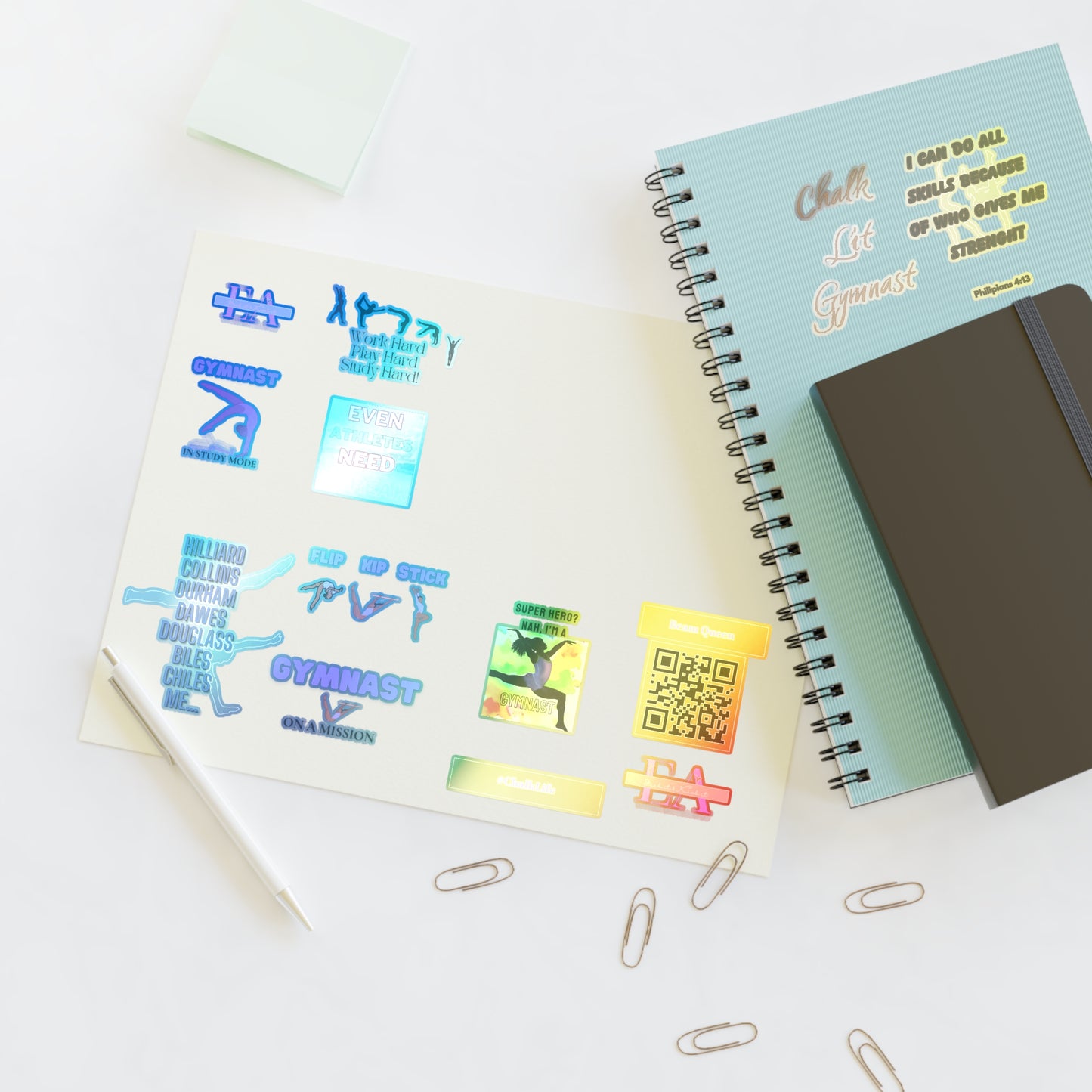 E & A Gymnast Sticker Sheets