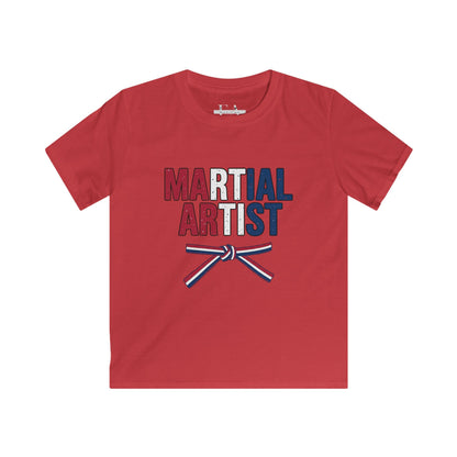 Kids Martial Artist T‑Shirt America 250 – Patriotic Belt Graphic