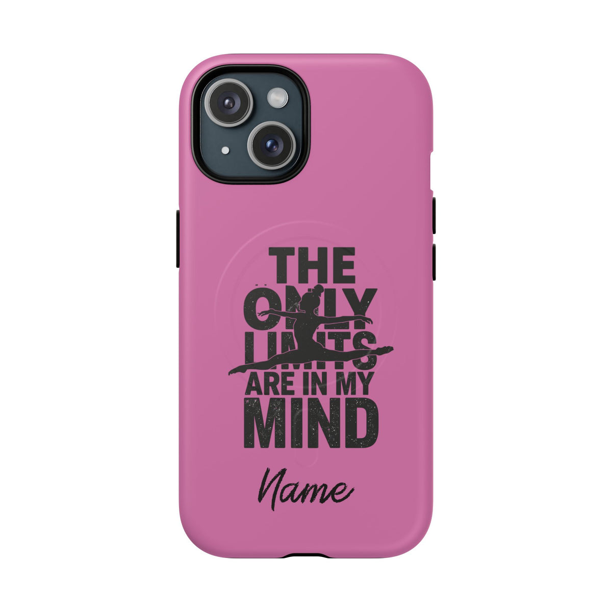 Tough Magnetic Phone Case (iPhone 18 Pro Max- iPhone 15) — “The Only Limits Are In My Mind” Motivational Design