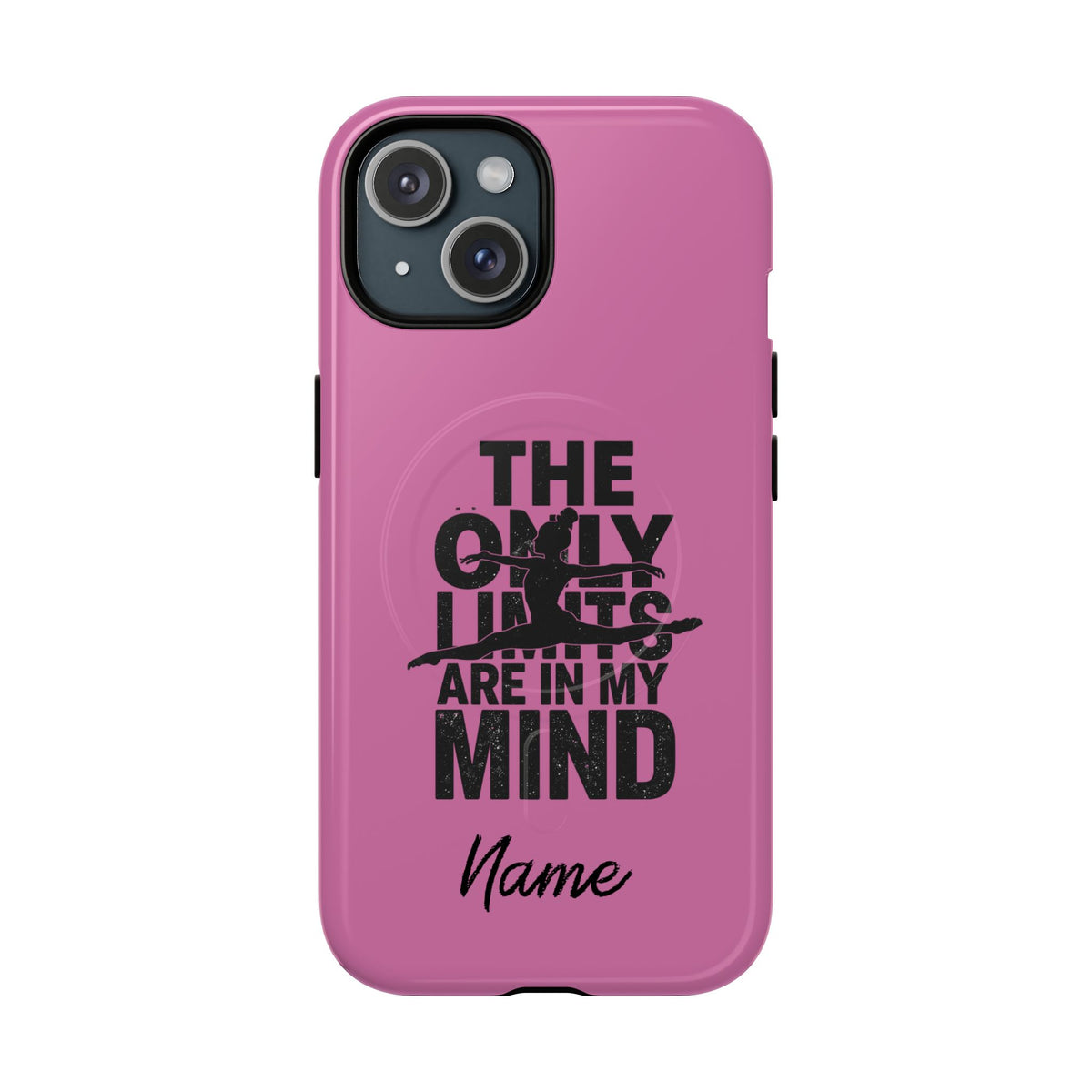 Tough Magnetic Phone Case (iPhone 18 Pro Max- iPhone 15) — “The Only Limits Are In My Mind” Motivational Design