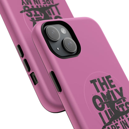 Tough Magnetic Phone Case (iPhone 18 Pro Max- iPhone 15) — “The Only Limits Are In My Mind” Motivational Design