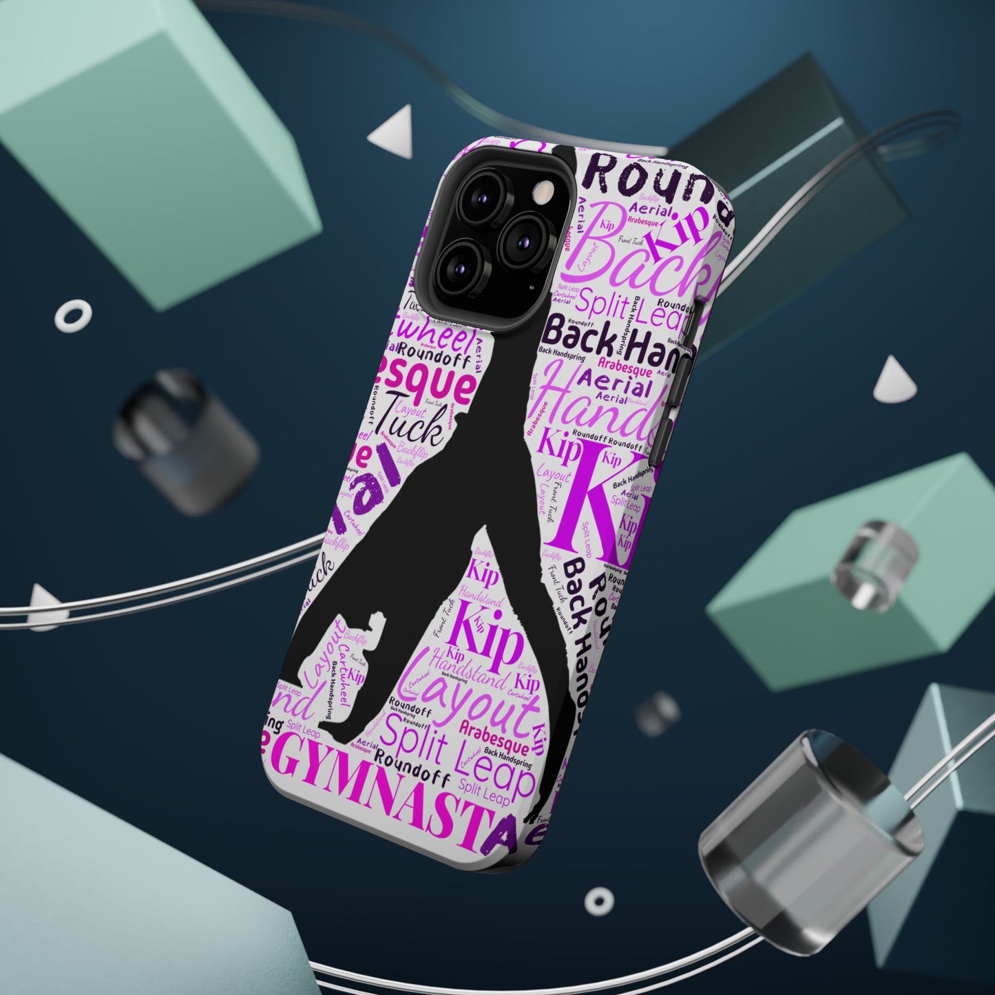 Impact-Resistant MagSafe Phone Case for Gymnasts (iPhone 13-17)  | Gymnast Design, Durable Protection