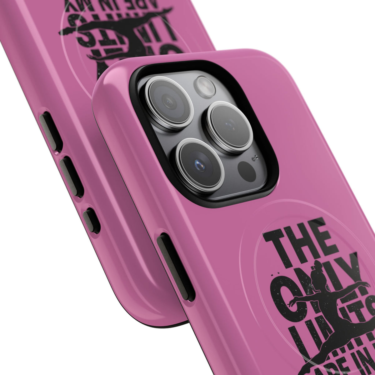 Tough Magnetic Phone Case (iPhone 18 Pro Max- iPhone 15) — “The Only Limits Are In My Mind” Motivational Design