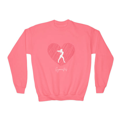 Love Gymnastics Youth Crewneck Sweatshirt