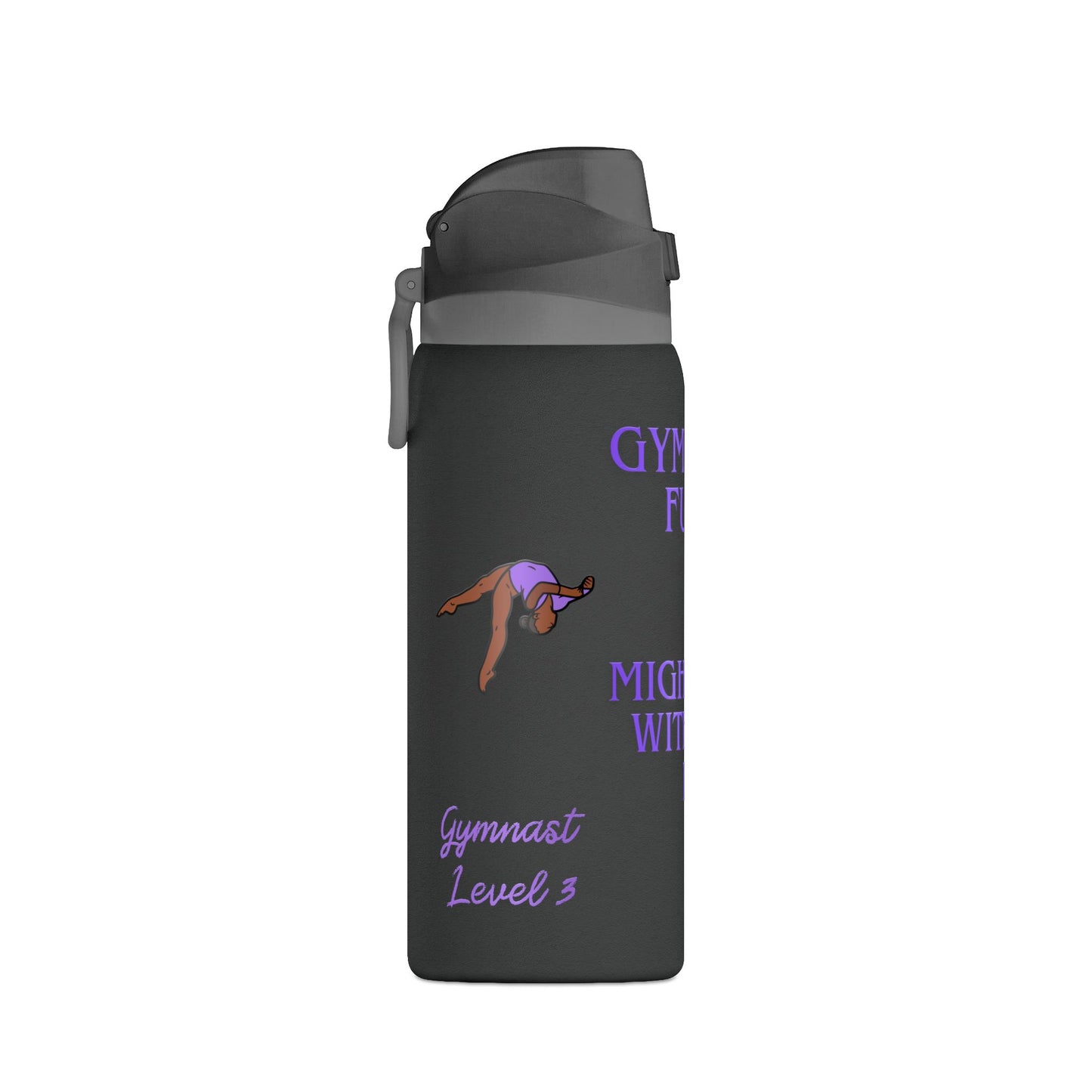 Gymnast Fuel 32oz Insulated Personalized Water Bottle — “Might Flip Without It”- Summer 2026