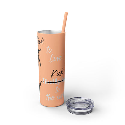 Anti-Bullying Skinny Tumbler with Straw, 20oz