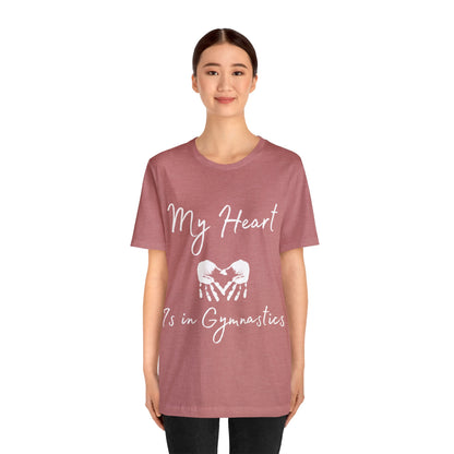 My Heart Gymnastics Unisex Jersey Short Sleeve Tee