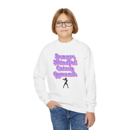 Demure Gymnast Youth Crewneck Sweatshirt