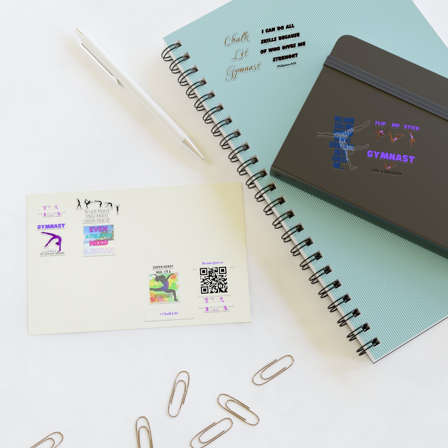 E & A Gymnast Sticker Sheets