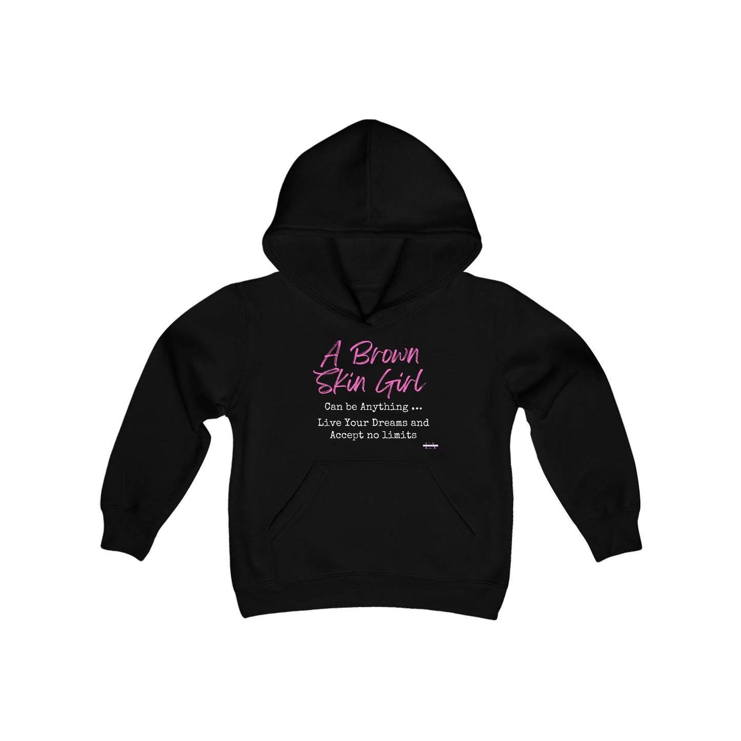 Brown Skin Girl Can Be Anything Youth Heavy Blend Hooded Sweatshirt