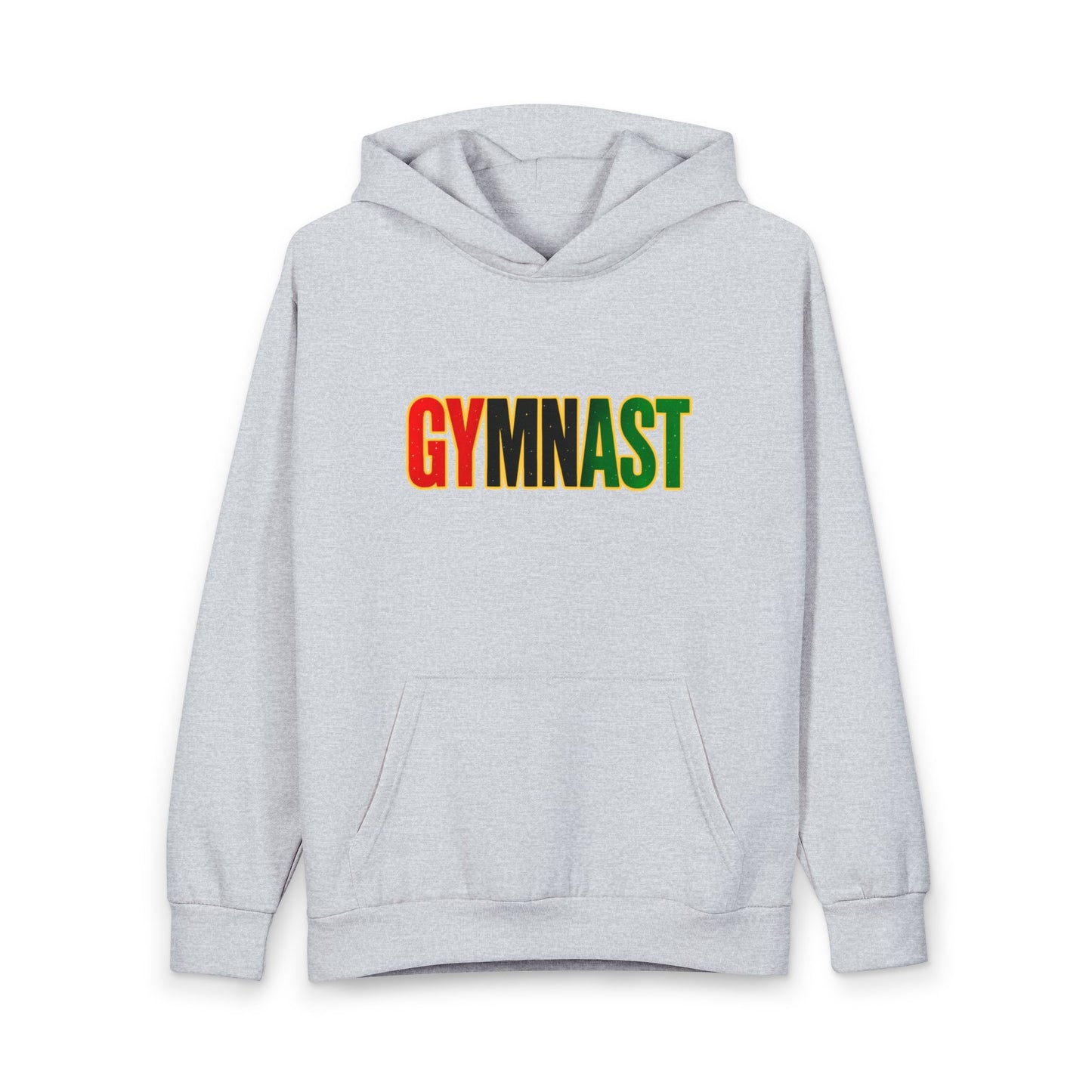 Gymnast Hoodie — Retro Rasta Gradient Gymnastics Pullover (Adult/Teen)