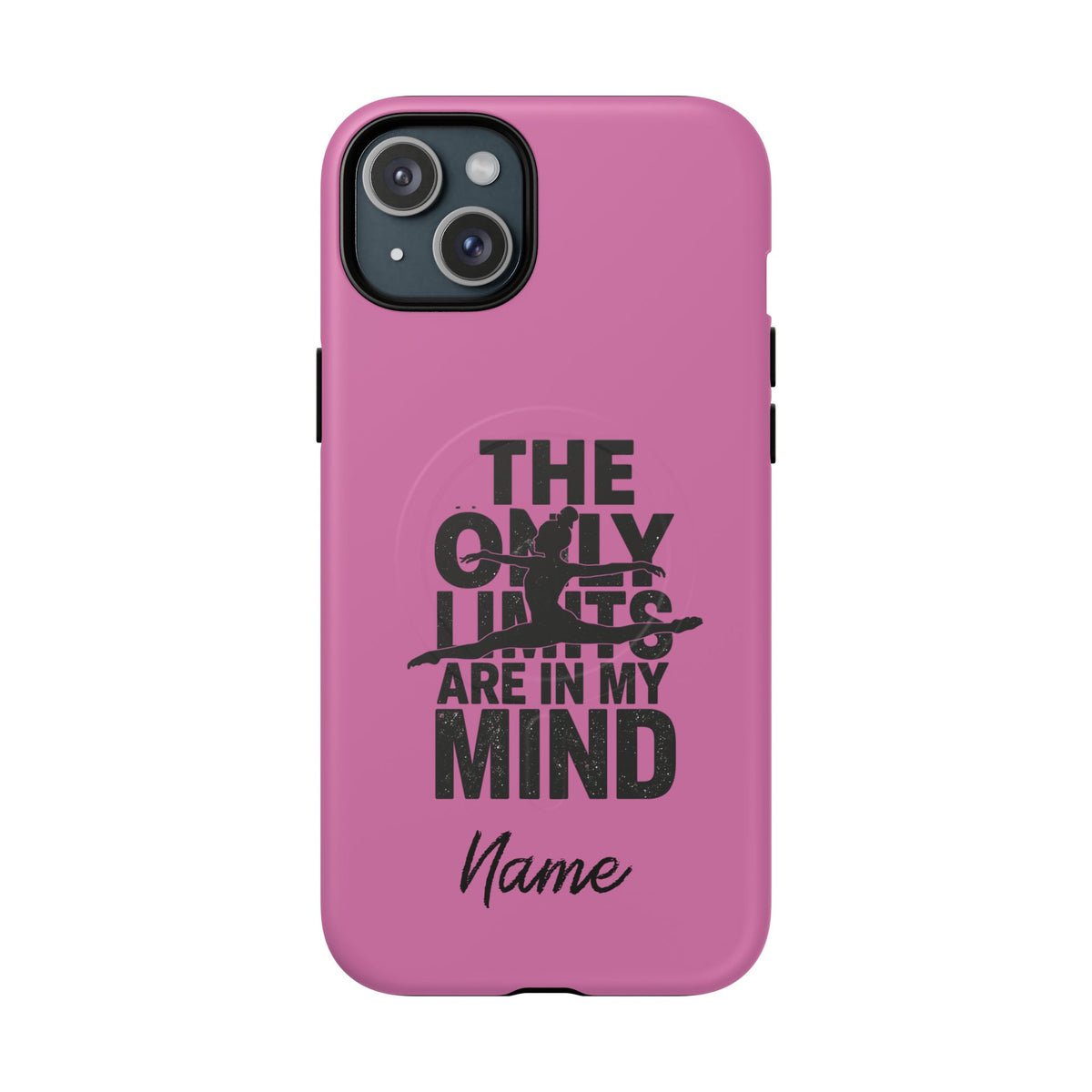 Tough Magnetic Phone Case (iPhone 18 Pro Max- iPhone 15) — “The Only Limits Are In My Mind” Motivational Design