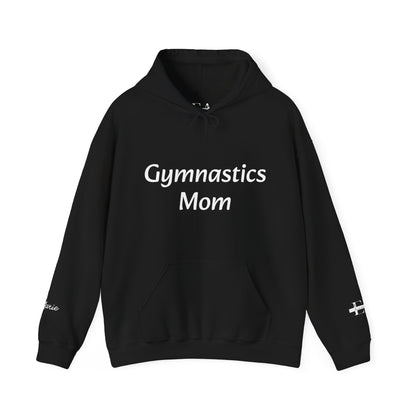 Gymnastics Mom Hoodie (Personalized Name on Sleeve)— Proud Supporter Sweatshirt