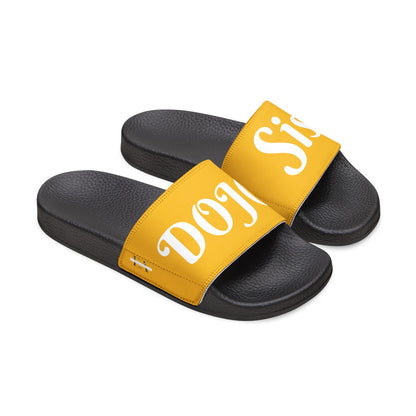 Karate Sis  of Youth PU Slide Sandals