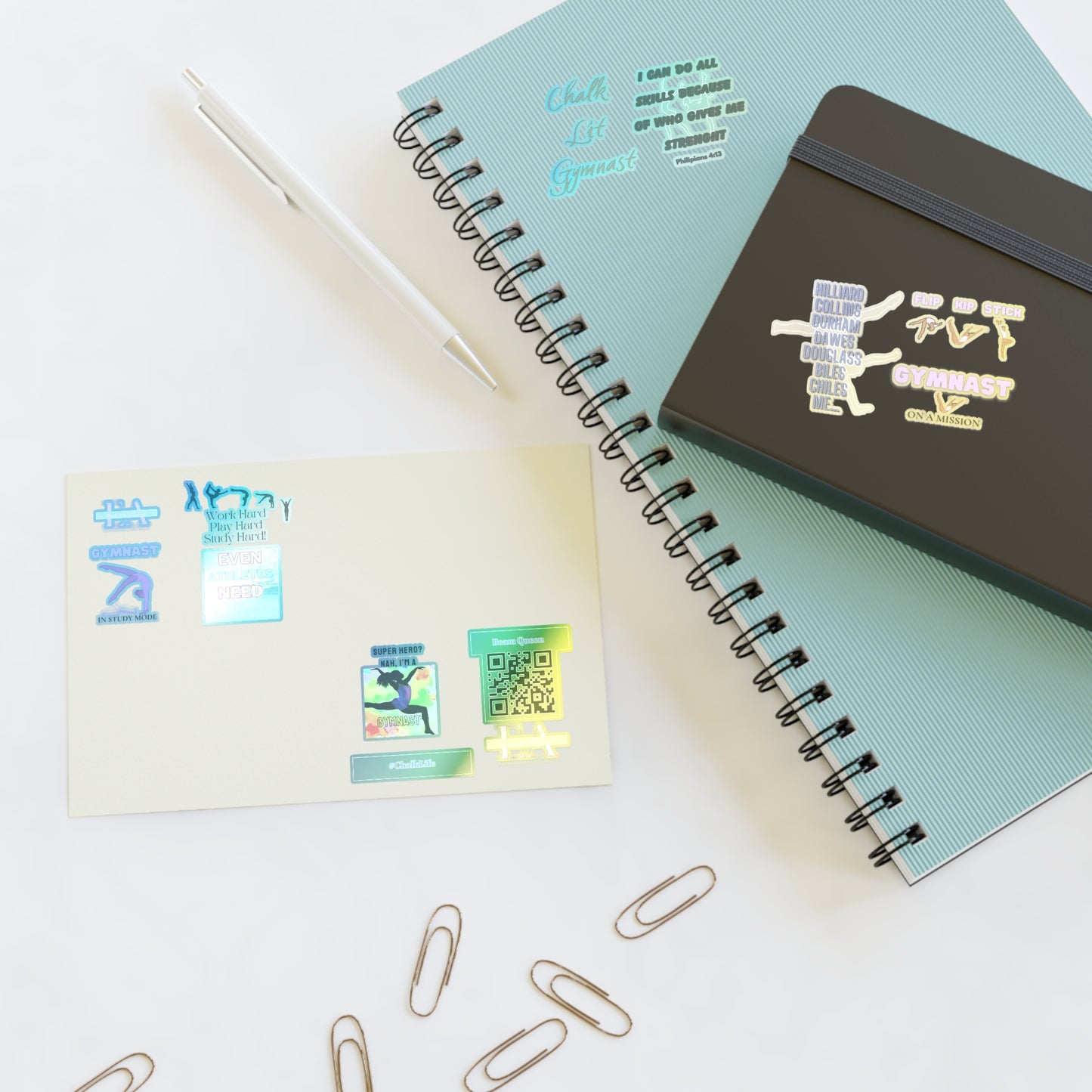 E & A Gymnast Sticker Sheets