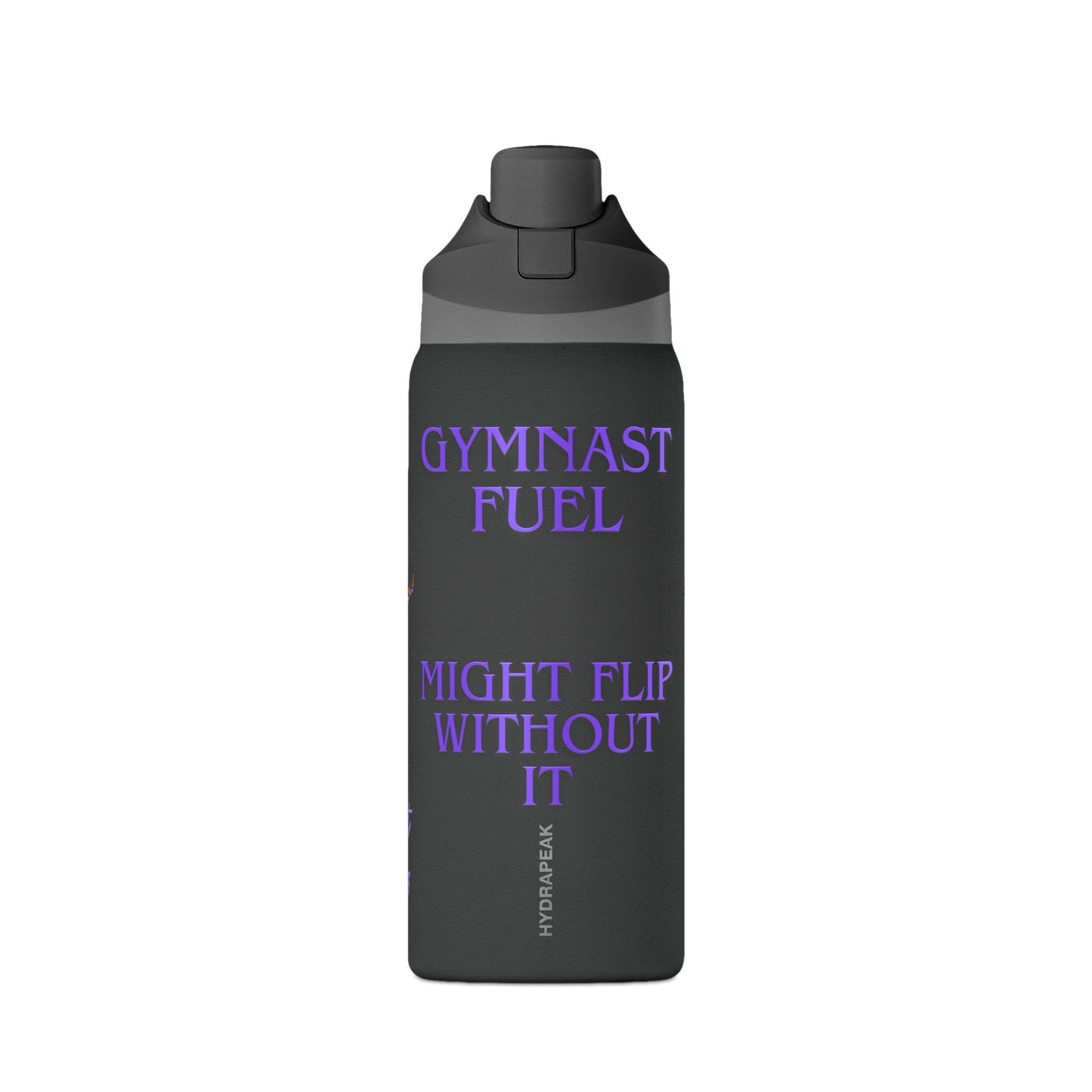 Gymnast Fuel 32oz Insulated Personalized Water Bottle — “Might Flip Without It”- Summer 2026