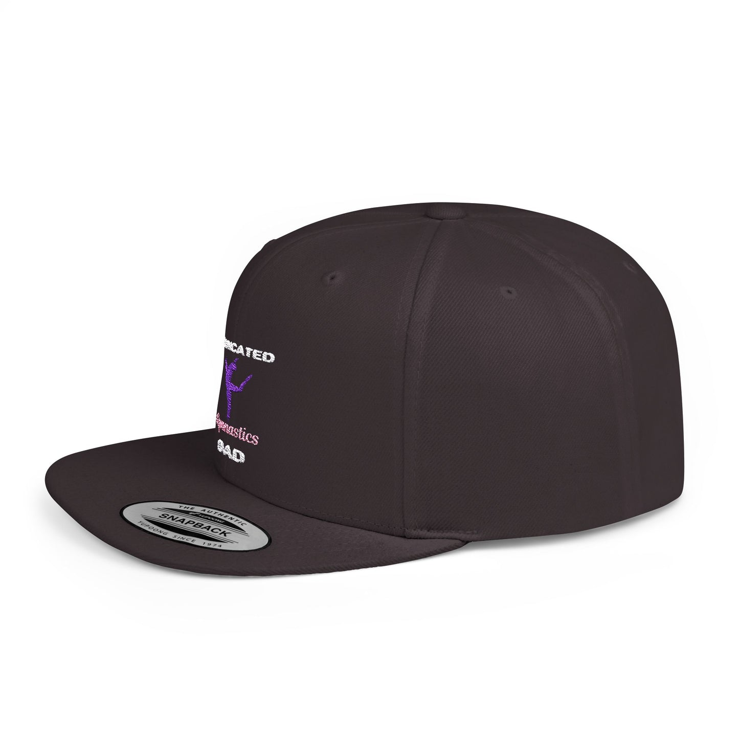 Dadicated Gymnastics Dad Flat Bill Snapback
