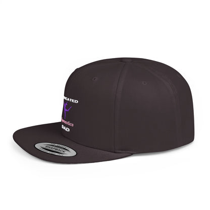 Dadicated Gymnastics Dad Flat Bill Snapback