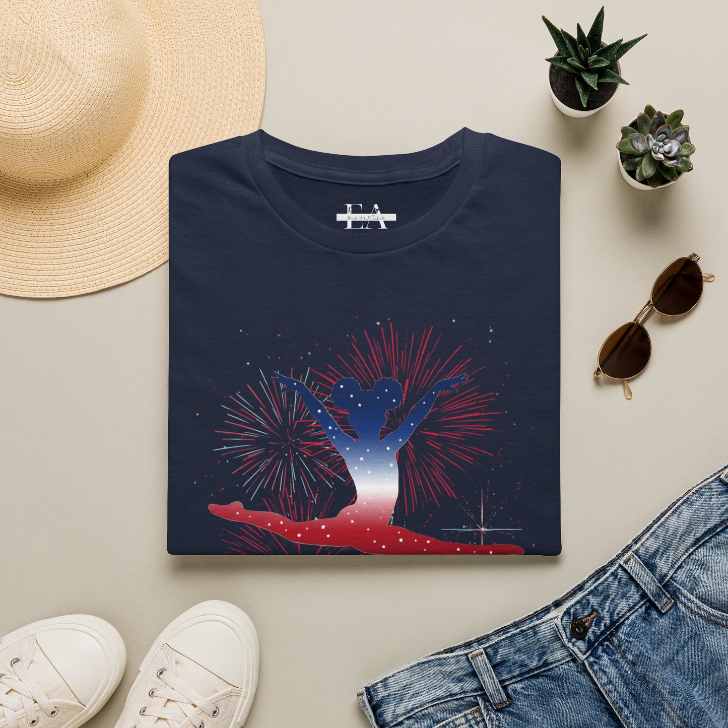 Softstyle T-Shirt — American Gymnast Celebrating 250 (Patriotic)