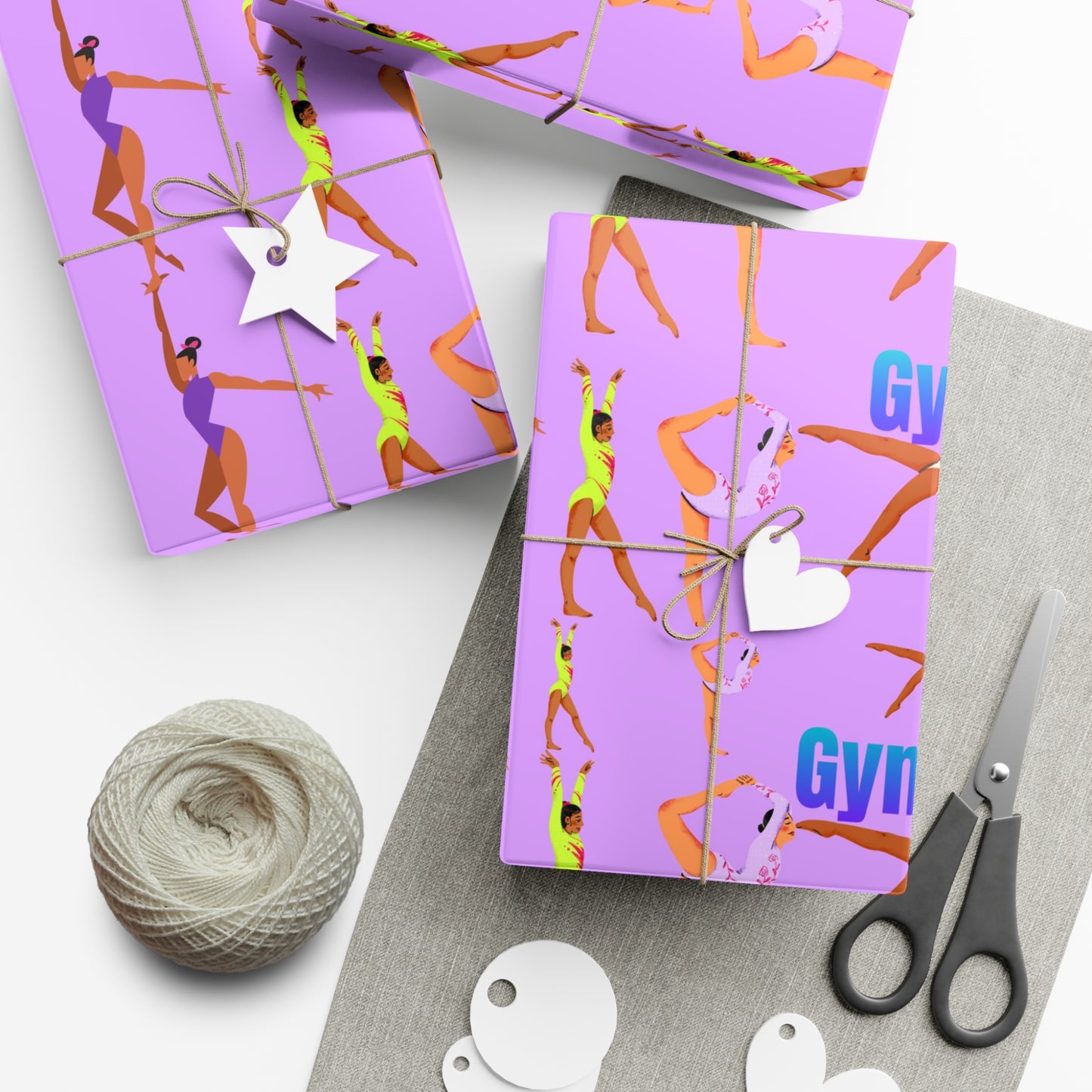 Gymnastics Gift Wrap Papers