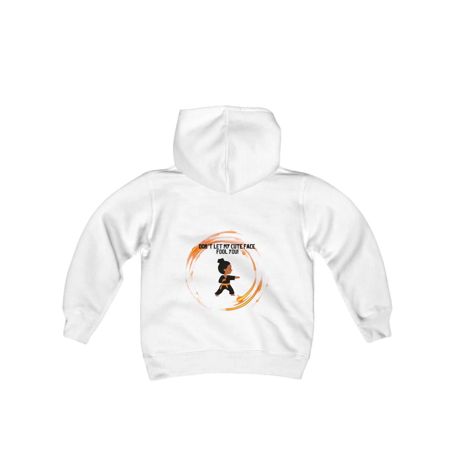 Youth Cute Karate Heavy Blend Hooded Sweatshirt