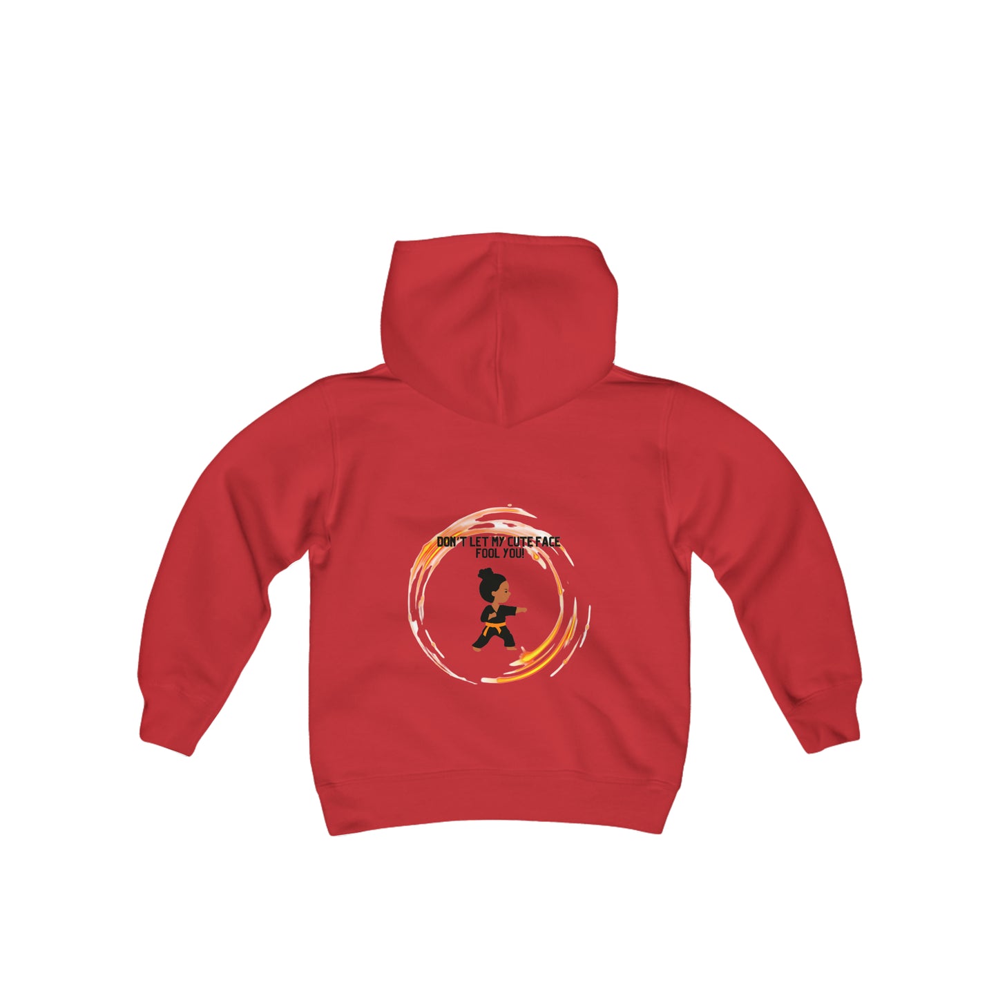 Youth Cute Karate Heavy Blend Hooded Sweatshirt