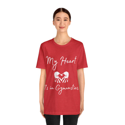 My Heart Gymnastics Unisex Jersey Short Sleeve Tee