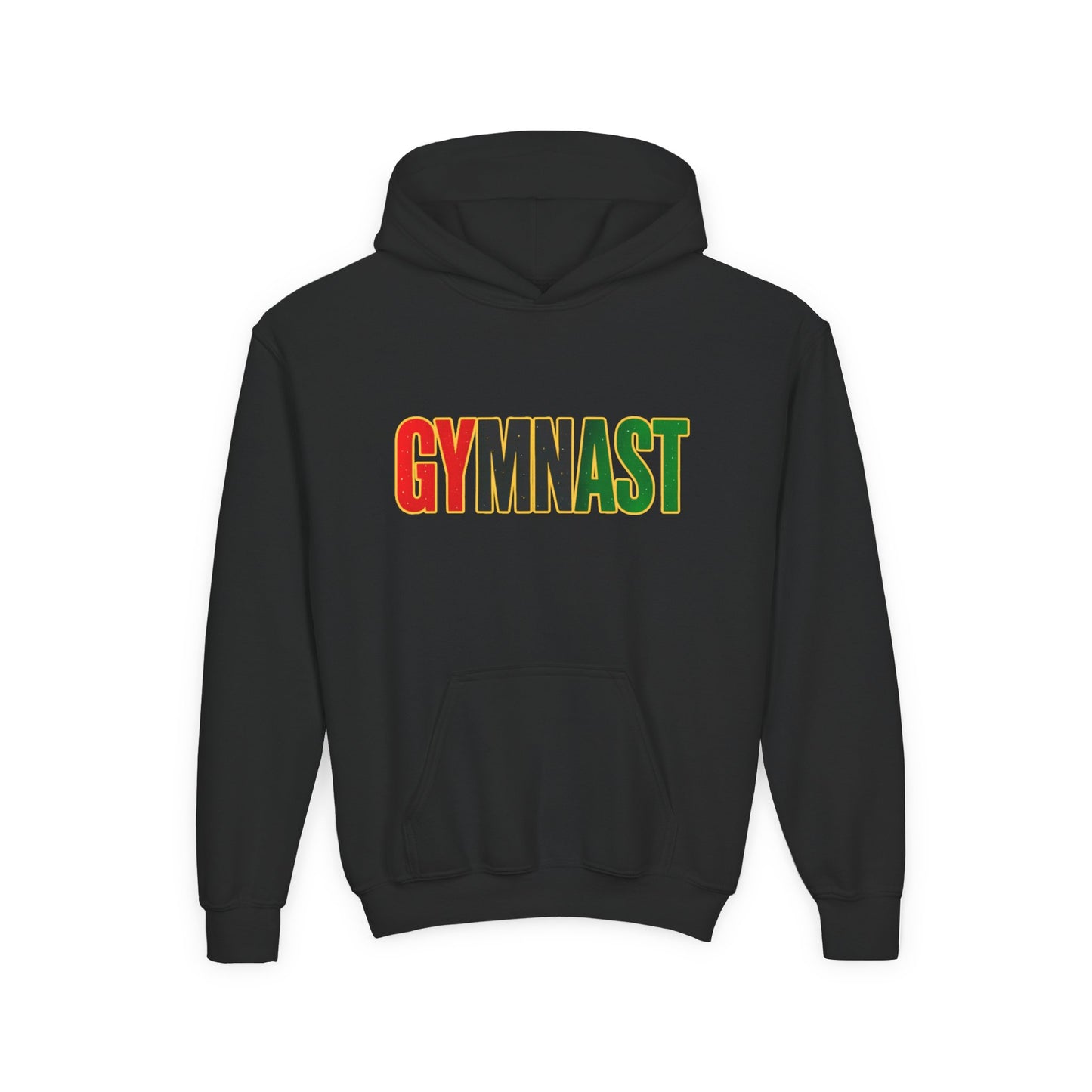 Gymnast Hoodie — Youth Pan African Gradient Gymnastics Sweatshirt