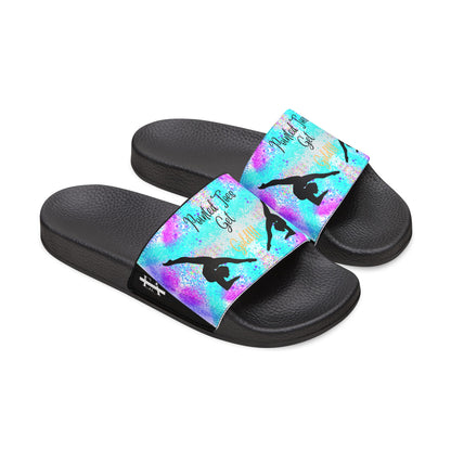 Point Your Toes! Youth PU Slide Sandals