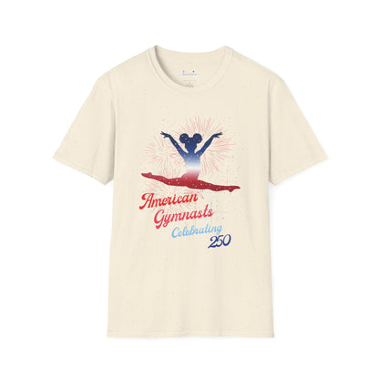 Softstyle T-Shirt — American Gymnast Celebrating 250 (Patriotic)