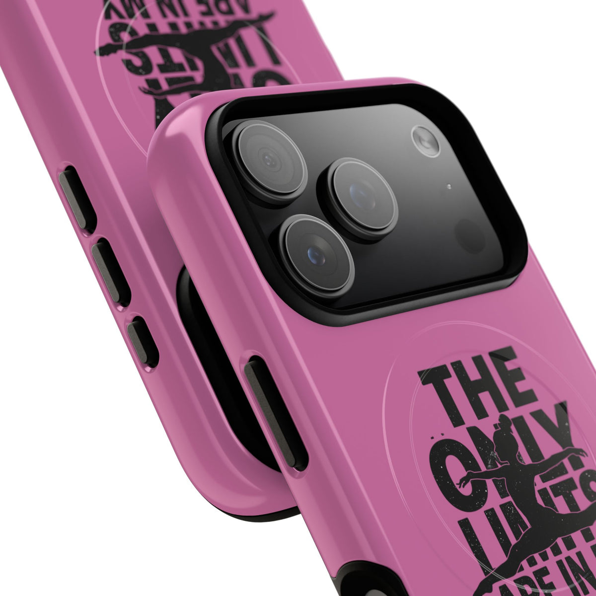 Tough Magnetic Phone Case (iPhone 18 Pro Max- iPhone 15) — “The Only Limits Are In My Mind” Motivational Design