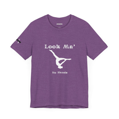 Look Ma, No Hands (Gymnast Aerial )Unisex Jersey Short Sleeve Tee