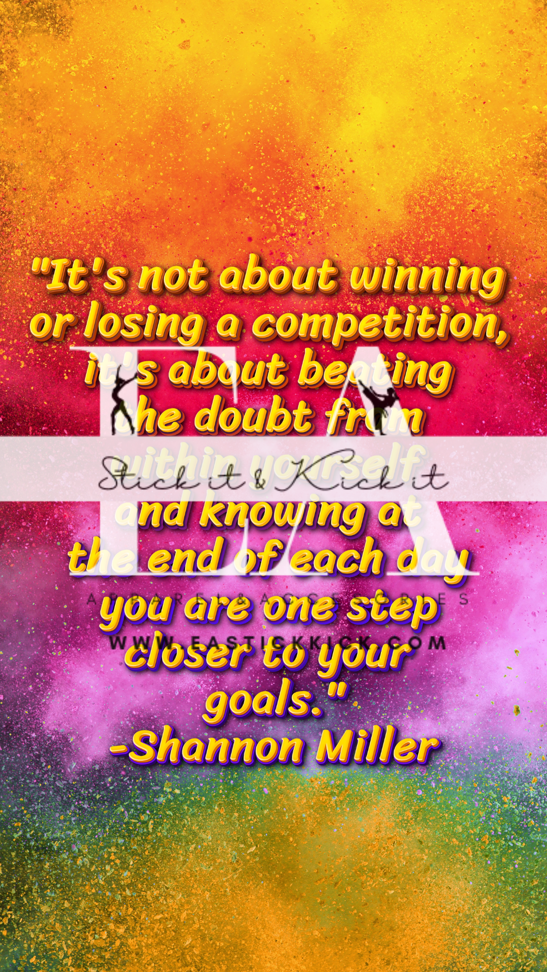 Inspirational Gymnast Quotes Phone Wallpaper (Instant Download)