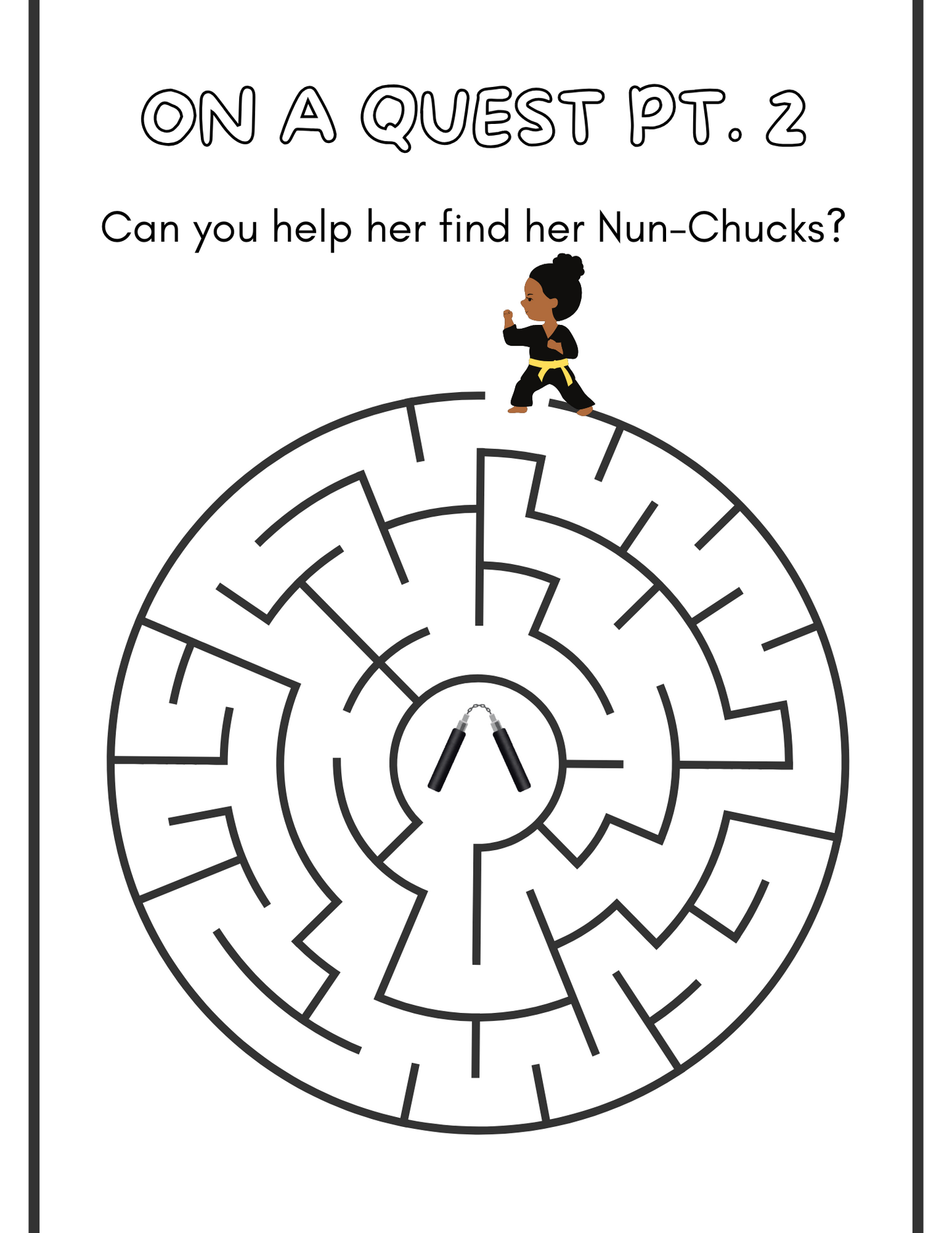 Martial Arts Girls Coloring Book