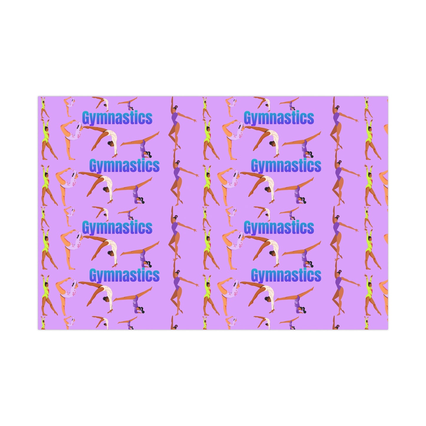 Gymnastics Gift Wrap Papers