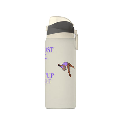 Gymnast Fuel 32oz Insulated Personalized Water Bottle — “Might Flip Without It”- Summer 2026