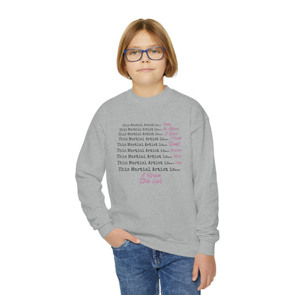 This Martial Artist Youth Crewneck Sweatshirt