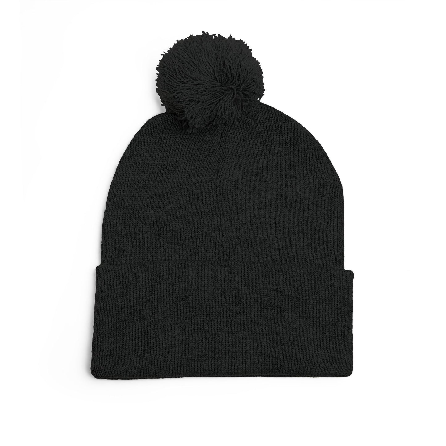 Embroidered 'Martial Artist' Pom-Pom Knit Cap — Custom Name Beanie