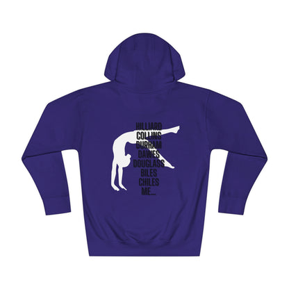 Black Gymnast Unisex Fleece Hoodie