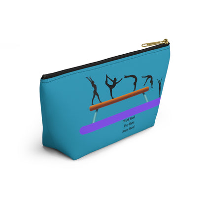 Gymnast Study Hard Pencil / Accessory Pouch w T-bottom