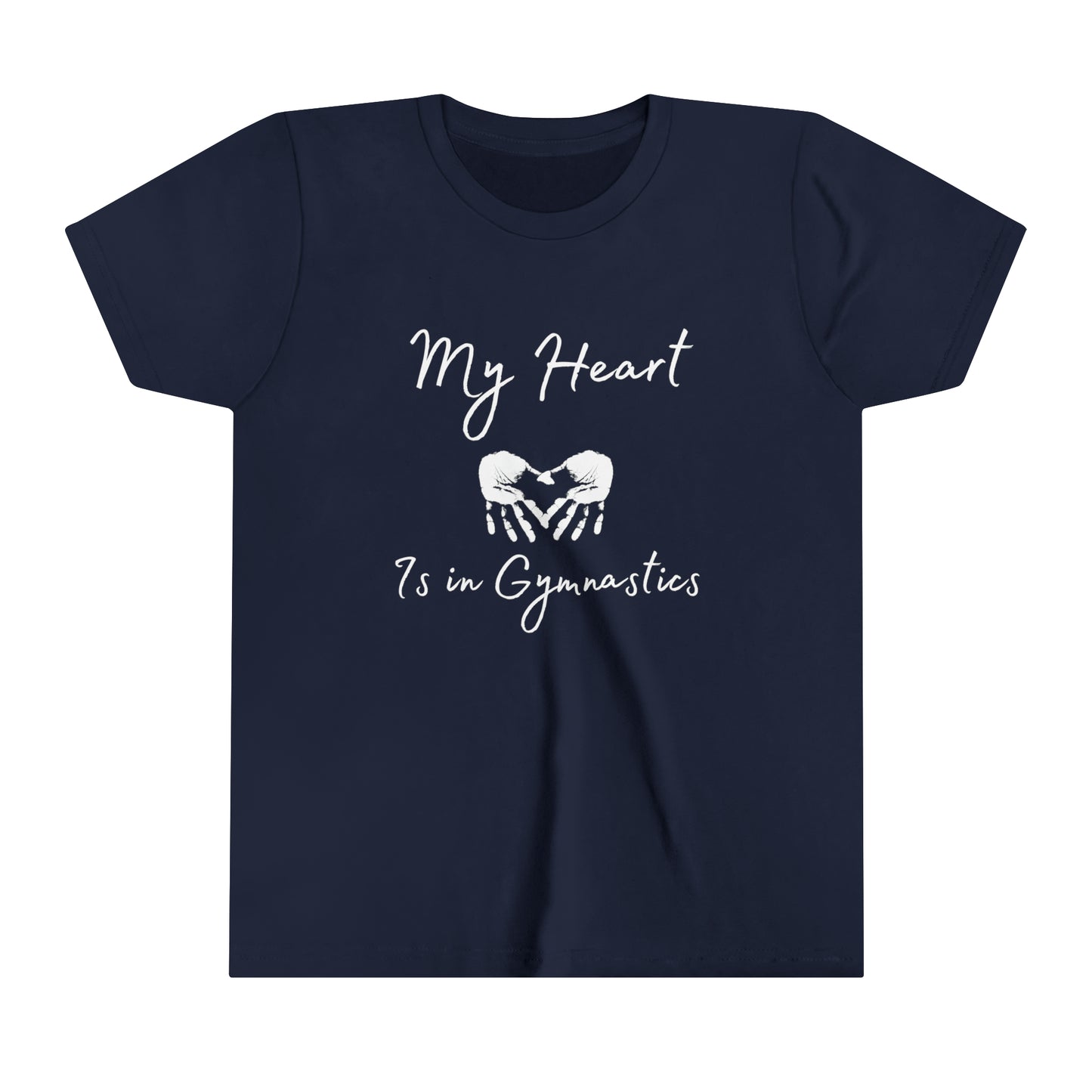 Youth Gymnastics in My Heart Short Sleeve Tee