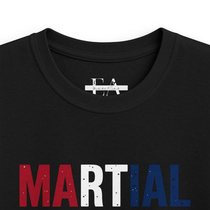 Kids Martial Artist T‑Shirt America 250 – Patriotic Belt Graphic