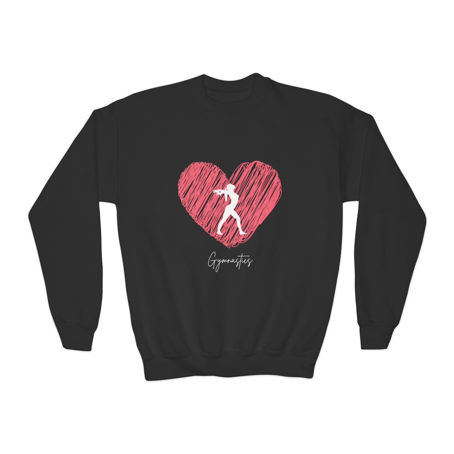 Love Gymnastics Youth Crewneck Sweatshirt